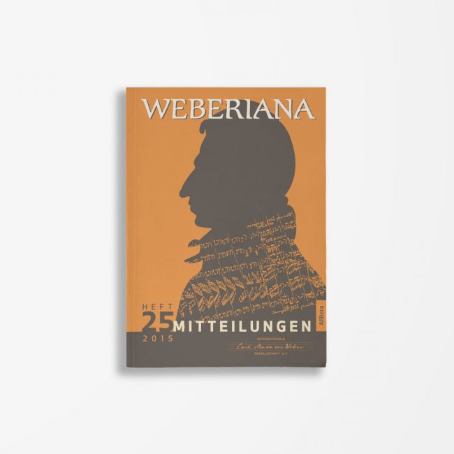 Buchcover Internationale Carl-Maria-von-Weber-Gesellschaft e. V. Weberiana 25