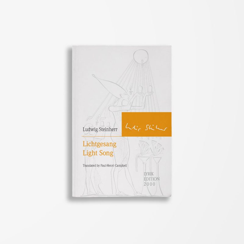 Buchcover Ludwig Steinherr Lichtgesang Light Song